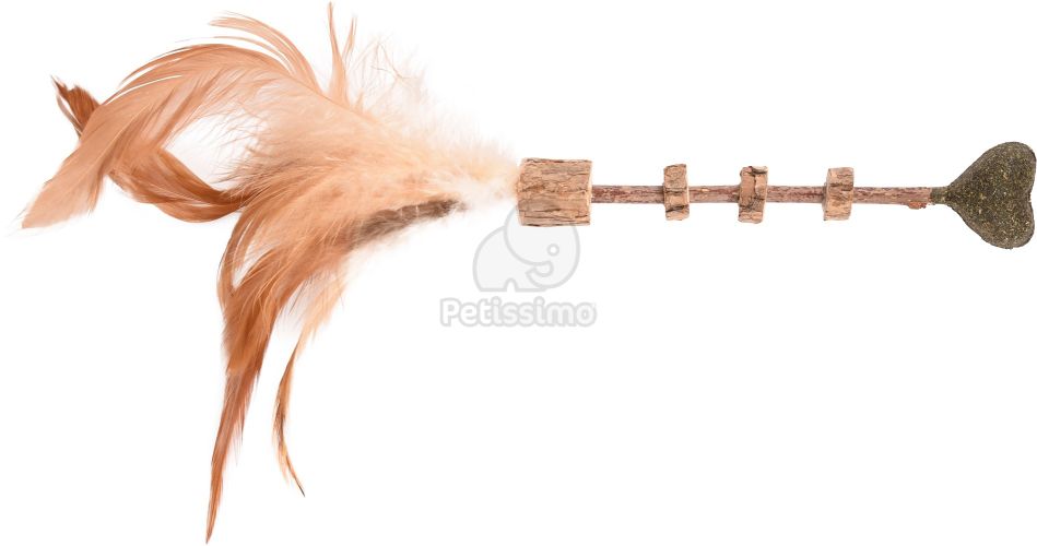Flamingo macskamentás fapálcika játék  25 cm