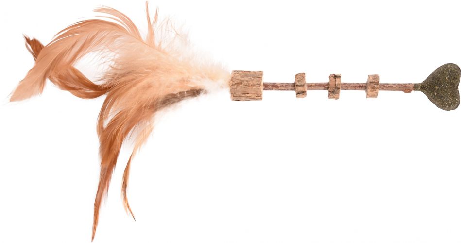 Flamingo macskamentás fapálcika játék  25 cm