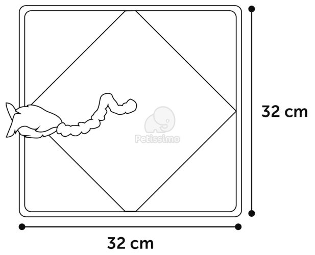 Flamingo Floera zörgős pléd  32 cm