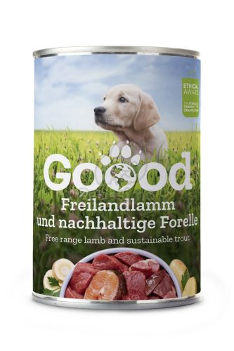 Goood Junior Freilandlamm & Nachhaltige Forelle - bárányos és pisztrángos konzerv  400 g