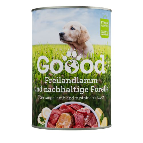 Goood Junior Freilandlamm & Nachhaltige Forelle - bárányos és pisztrángos konzerv  400 g