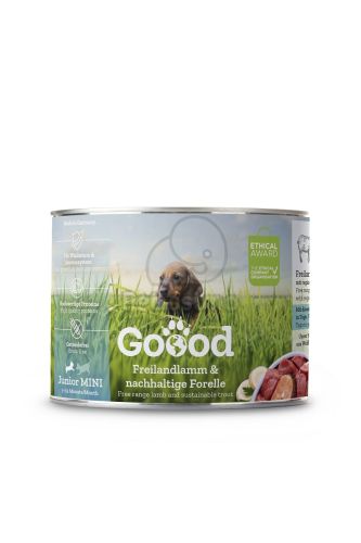 Goood Junior Mini Freilandlamm & Nachhaltige Forelle - bárányos és pisztrángos konzerv  200 g