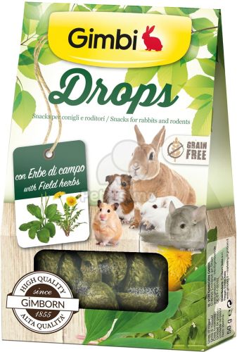 Gimbi Drops Snack mezei gyógynövényekkel  50 g