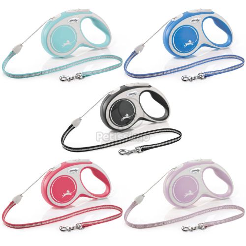 Flexi Comfort S - 5 méteres zsinóros póráz  Fekete 