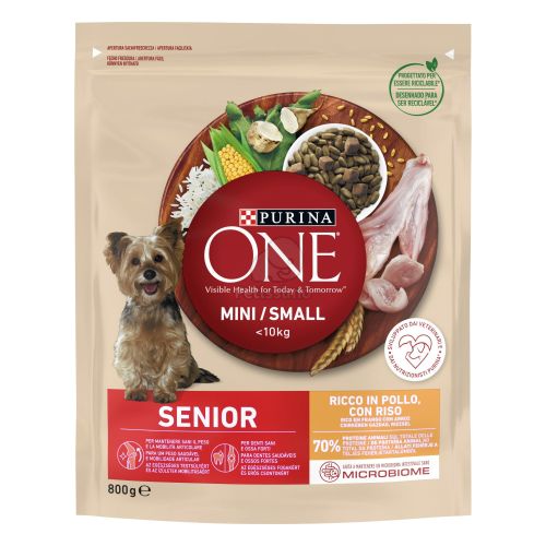 Purina ONE Mini Senior száraz kutyaeledel  800 g