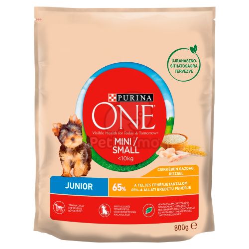 Purina ONE Mini Junior száraz kutyaeledel  800 g