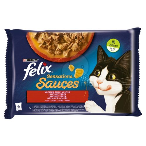 Felix Sensations Sauces Házias Válogatás pulykával, báránnyal 4 x  85 g