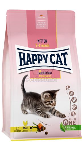 Happy Cat Kitten Land Geflügel - Baromfi  4 kg
