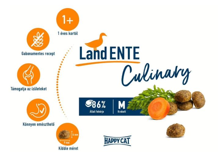 Happy Cat Culinary Adult Land Ente - Kacsa  1.3 kg