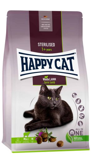 Happy Cat Adult Sterilised Weide Lamm - Bárány  10 kg