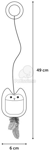 Flamingo bagoly kötélen macskajáték  1 db