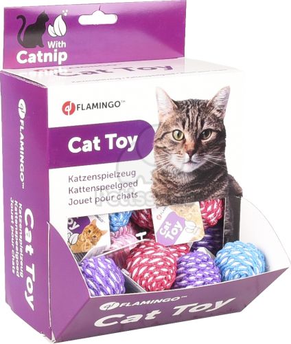 Flamingo gombolyag macskajáték  4 cm