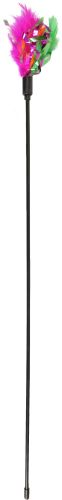 Flamingo színes tollas pálca macskajáték  59 cm