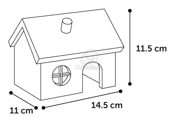 Flamingo Gritty fa rágcsálóház  1 db
