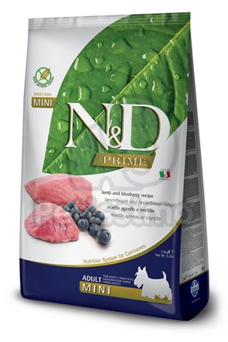 N&D Prime Dog Adult Mini Lamb & Blueberry  2.5 kg