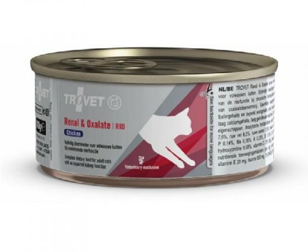 Trovet Renal And Oxalate Cat Konzerv, csirkés (RID)  100 g