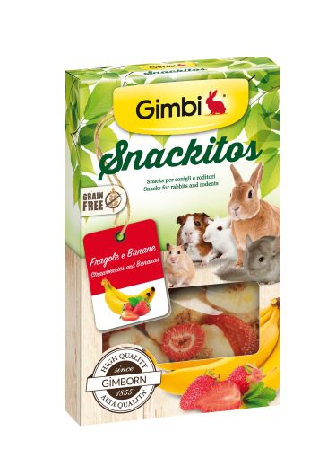 Gimbi Snackitos eper és banán  60 g
