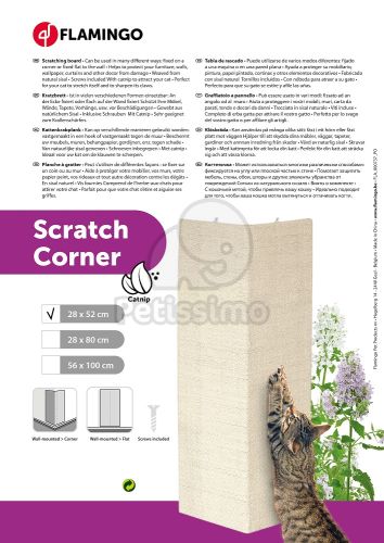 Flamingo sisal kaparódeszka falra  1 db