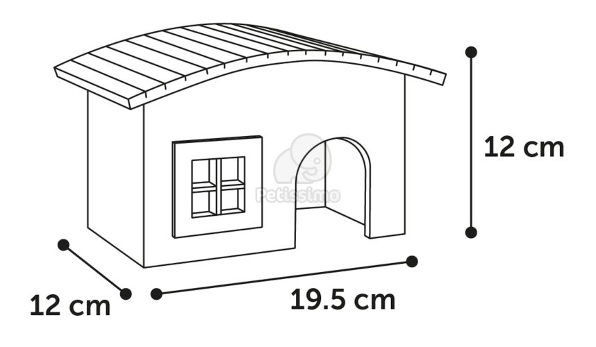 Flamingo Soby fa rágcsálóház s-es   1 db