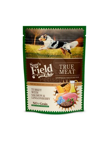 Sam's Field True Meat Turkye with Salmon & Lingonberry alutasakos eledel  260 g