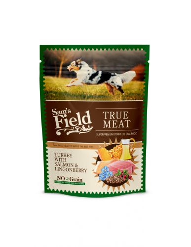 Sam's Field True Meat Turkye with Salmon & Lingonberry alutasakos eledel  260 g