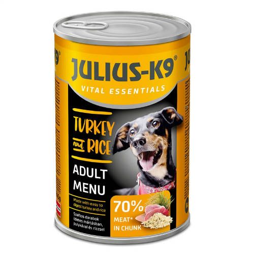 Julius-K9 Vital Essentials Adult Menu - Turkey & Rice  1240 g