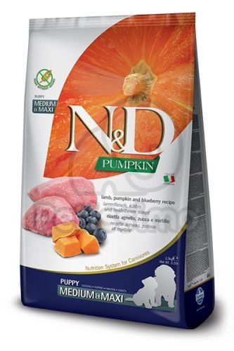 N&D Pumpkin Dog Puppy Medium & Maxi Lamb & Blueberry  2.5 kg