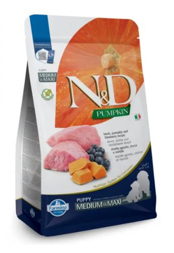 N&D Pumpkin Dog Puppy Medium & Maxi Lamb & Blueberry  2.5 kg