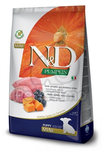N&D Pumpkin Dog Puppy Mini Lamb & Blueberry  7 kg