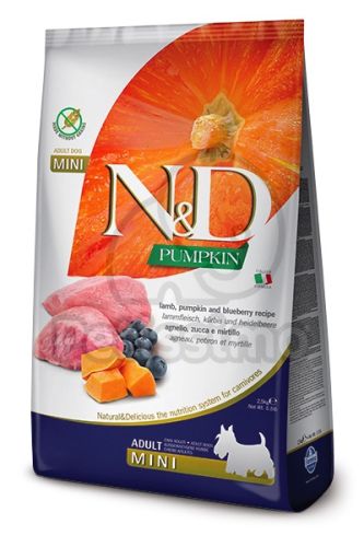 N&D Pumpkin Dog Adult Mini Lamb & Blueberry  7 kg