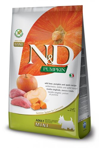 N&D Pumpkin Dog Adult Mini Boar & Apple  2.5 kg