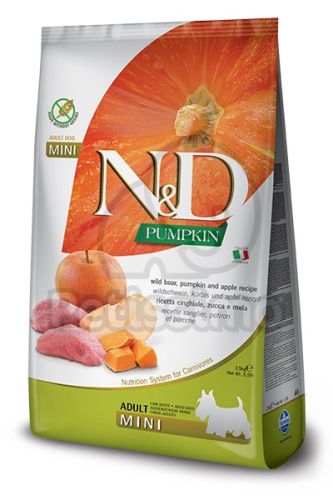 N&D Pumpkin Dog Adult Mini Boar & Apple  7 kg