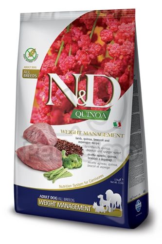 N&D Quinoa Dog Adult Weight Management Lamb  7 kg