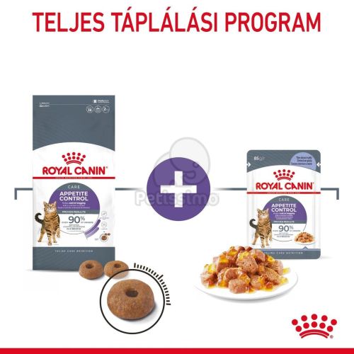 Royal Canin Appetite Control Care - étvágyat kontrolláló zselés nedves táp felnőtt macskák részére 12 x  85 g