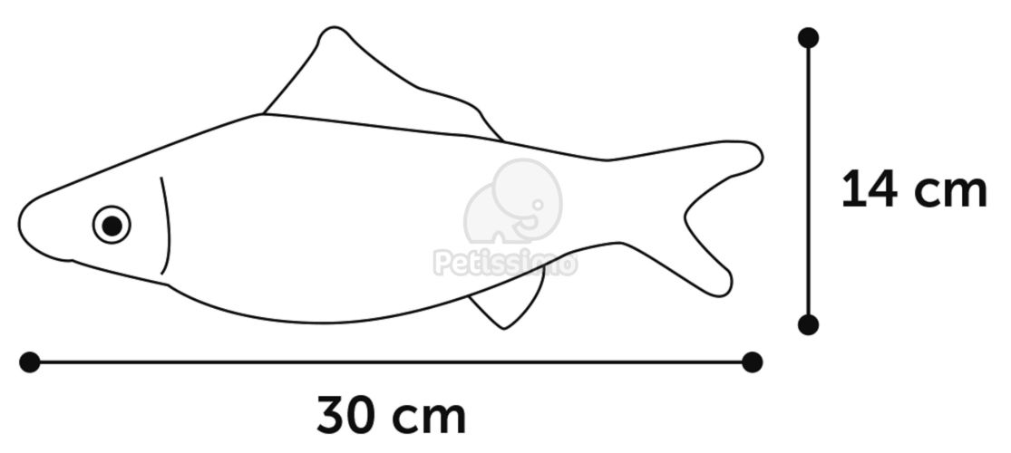 Flamingo elektromos mozgó hal macskajáték  30 cm