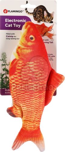 Flamingo elektromos mozgó hal macskajáték  30 cm