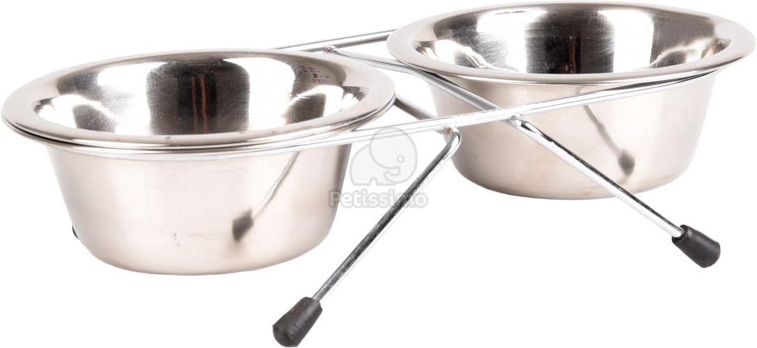 Flamingo Arjun duo fémtál - ezüst 2 x 220 ml   1 db