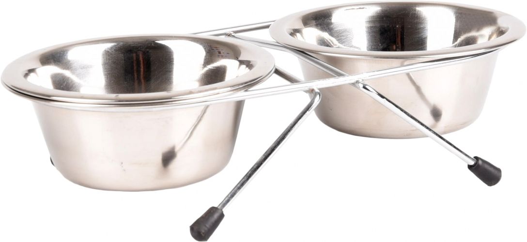 Flamingo Arjun duo fémtál - ezüst 2 x 220 ml   1 db