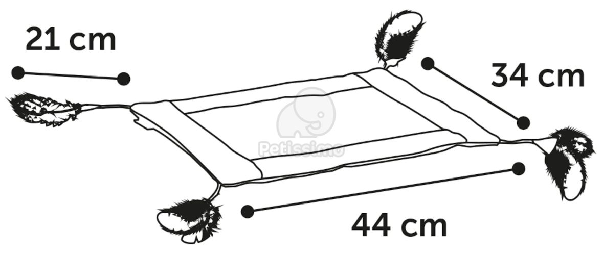 Flamingo bézs kaparómatrac  44x34 cm