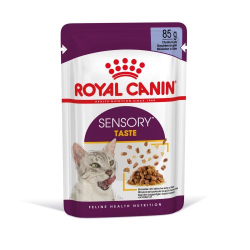 Royal Canin Sensory Taste - zselés nedves táp felnőtt macskák részére 12 x  85 g