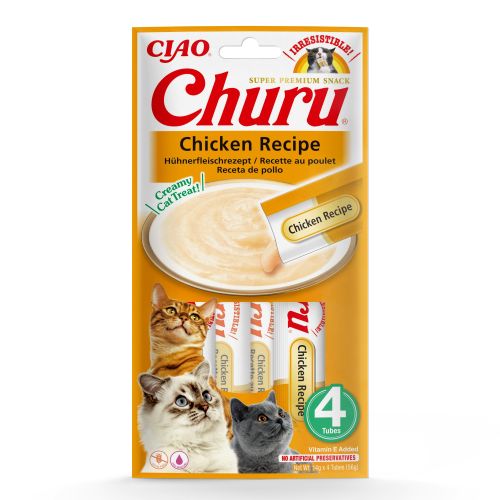 Inaba Cat Churu Püré - csirke 4 x  14 g