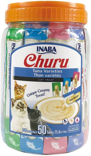 Inaba Cat Churu Püré - tonhal mix 50 db 50 x  14 g