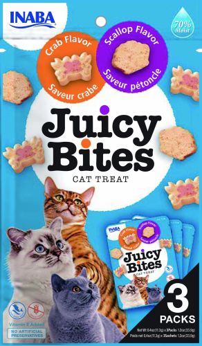 Inaba Cat Juicy Bites - rák és kagyló 3 x  11.3 g