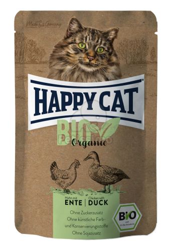 Happy Cat Bio Organic alutasakos eledel - Baromfi és kacsa  85 g