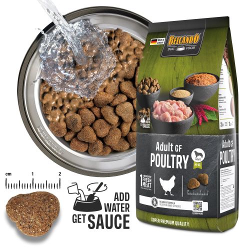 Belcando Adult Grain-Free Poultry - gabonamentes száraztáp baromfihússal  22.5 kg