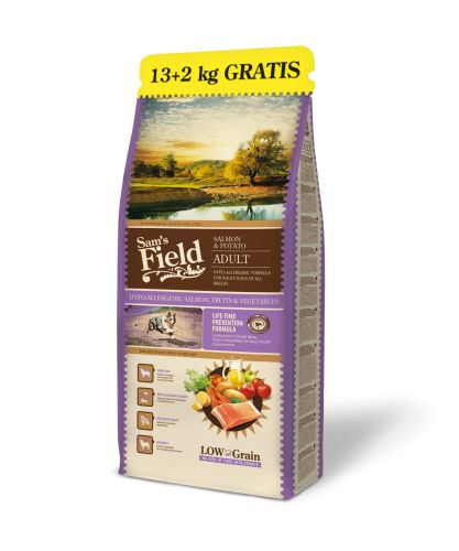 Sam's Field Low Grain Adult Salmon & Potato  13+2 kg