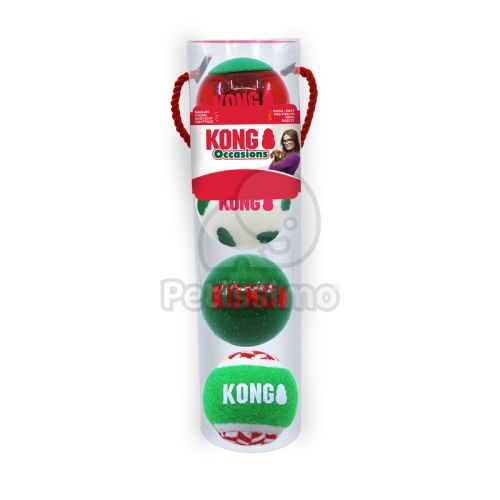 KONG karácsonyi labdakészlet  4 db