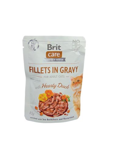 Brit Care Cat Fillets in Gravy - Duck  85 g