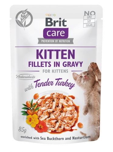 Brit Care Kitten Fillets in Gravy - Turkey  85 g