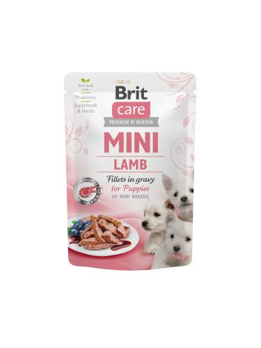 Brit Care Mini Fillets in Gravy for Puppies - Lamb  85 g